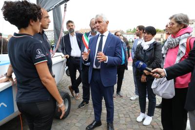 VISITA MINISTRO ABODI FERRARA SPORT FESTIVAL