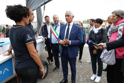 VISITA MINISTRO ABODI FERRARA SPORT FESTIVAL