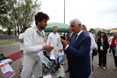 VISITA MINISTRO ABODI FERRARA SPORT FESTIVAL