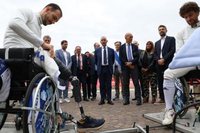 VISITA MINISTRO ABODI FERRARA SPORT FESTIVAL