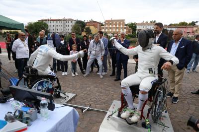 VISITA MINISTRO ABODI FERRARA SPORT FESTIVAL