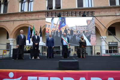 VISITA MINISTRO ABODI FERRARA SPORT FESTIVAL