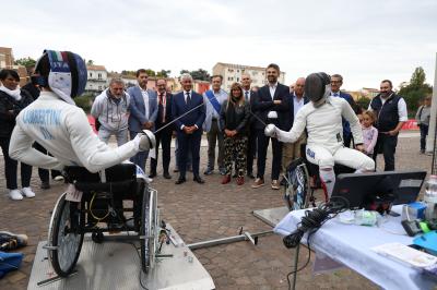 VISITA MINISTRO ABODI FERRARA SPORT FESTIVAL