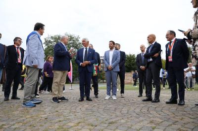VISITA MINISTRO ABODI FERRARA SPORT FESTIVAL