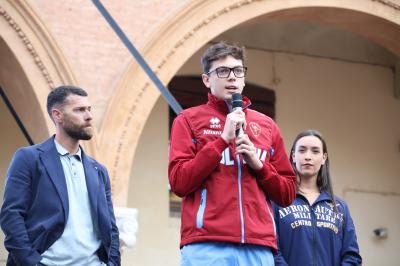 VISITA MINISTRO ABODI FERRARA SPORT FESTIVAL