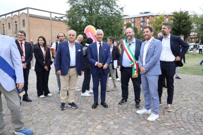 VISITA MINISTRO ABODI FERRARA SPORT FESTIVAL