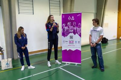 ANTROPOVA E LEONARDI IN VISITA LICEO COURMAYEUR