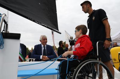 VISITA MINISTRO ABODI FERRARA SPORT FESTIVAL
