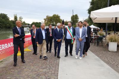 VISITA MINISTRO ABODI FERRARA SPORT FESTIVAL