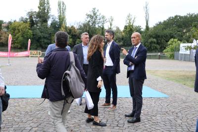 VISITA MINISTRO ABODI FERRARA SPORT FESTIVAL