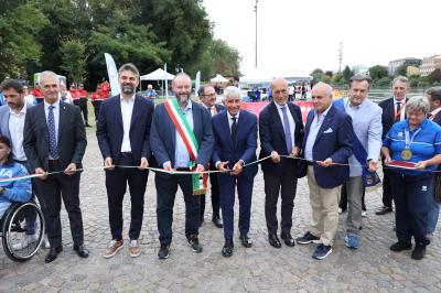 VISITA MINISTRO ABODI FERRARA SPORT FESTIVAL