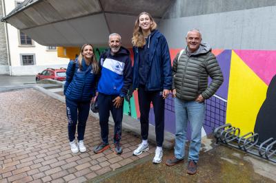 ANTROPOVA E LEONARDI IN VISITA LICEO COURMAYEUR