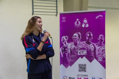 ANTROPOVA E LEONARDI IN VISITA LICEO COURMAYEUR