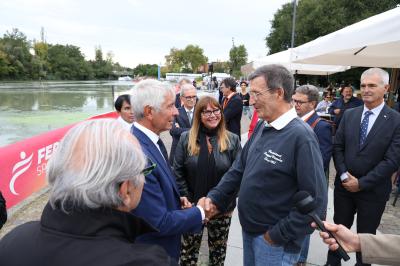 VISITA MINISTRO ABODI FERRARA SPORT FESTIVAL