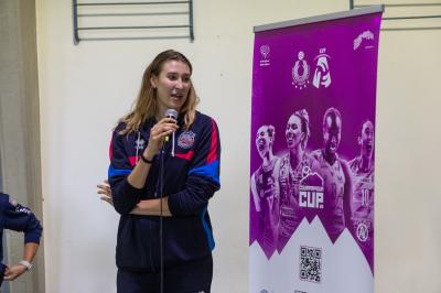 ANTROPOVA E LEONARDI IN VISITA LICEO COURMAYEUR