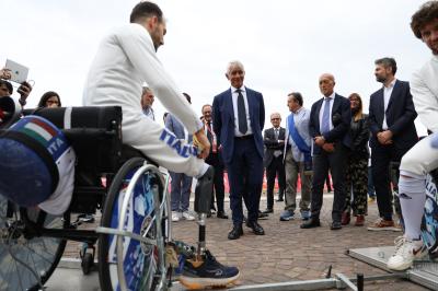 VISITA MINISTRO ABODI FERRARA SPORT FESTIVAL