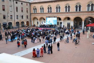 VISITA MINISTRO ABODI FERRARA SPORT FESTIVAL