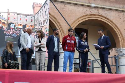 VISITA MINISTRO ABODI FERRARA SPORT FESTIVAL