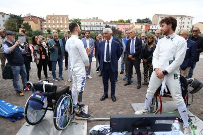 VISITA MINISTRO ABODI FERRARA SPORT FESTIVAL