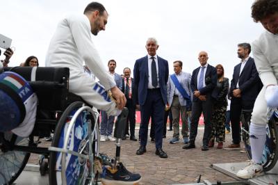 VISITA MINISTRO ABODI FERRARA SPORT FESTIVAL