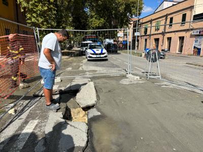 ROTTURA ACQUEDOTTO VIA FORO BOARIO FERRARA