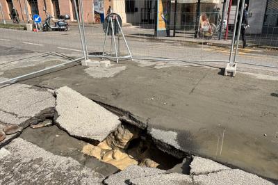 ROTTURA ACQUEDOTTO VIA FORO BOARIO FERRARA