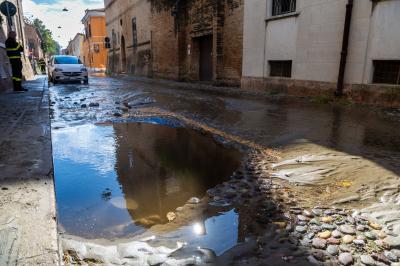 ROTTURA ACQUEDOTTO VIA MASCHERAIO FERRARA