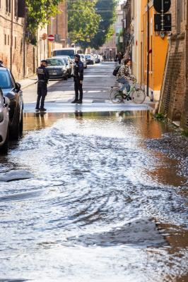 ROTTURA ACQUEDOTTO VIA MASCHERAIO FERRARA