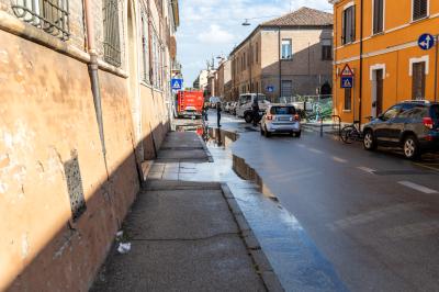 ROTTURA ACQUEDOTTO VIA MASCHERAIO FERRARA
