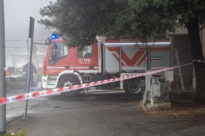 INCENDIO CHIOSCO GIARDINI CAVOUR FERRARA