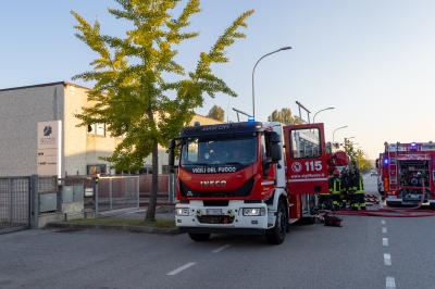 INCENDIO VIA FERRARI FERRARA