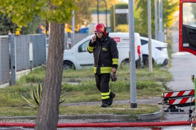 INCENDIO VIA FERRARI FERRARA