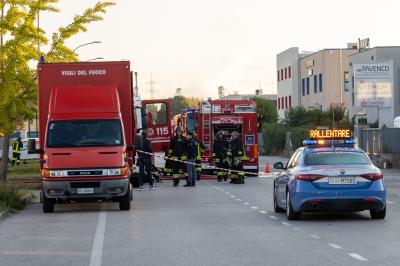 INCENDIO VIA FERRARI FERRARA