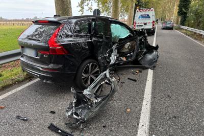 INCIDENTE AUTO TRATTORE VIA POMPOSA FERRARA