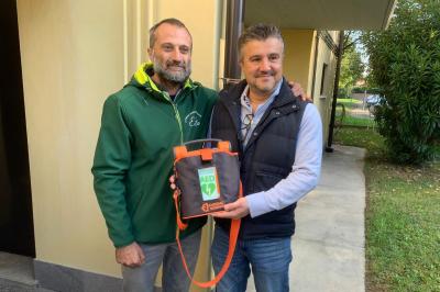 DONAZIONE DEFIBRILLATORE VIA FAVERO