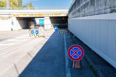 SOTTOPASSAGGIO CHIUSO OSPEDALE DI CONA