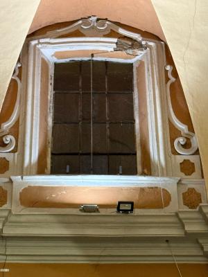 CROLLO CORNICIONE CHIESA FORMIGNANA