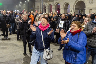 MANIFESTAZIONE CONTRO PAKISTANI PORTOMAGGIORE
