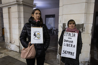 MANIFESTAZIONE CONTRO PAKISTANI PORTOMAGGIORE