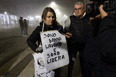 MANIFESTAZIONE CONTRO PAKISTANI PORTOMAGGIORE