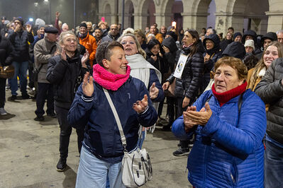 MANIFESTAZIONE CONTRO PAKISTANI PORTOMAGGIORE