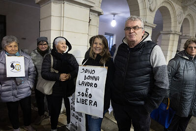 MANIFESTAZIONE CONTRO PAKISTANI PORTOMAGGIORE