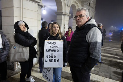 MANIFESTAZIONE CONTRO PAKISTANI PORTOMAGGIORE