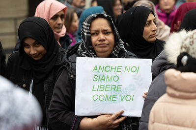 MANIFESTAZIONE PAKISTANI PORTOMAGGIORE
