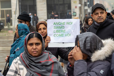 MANIFESTAZIONE PAKISTANI PORTOMAGGIORE