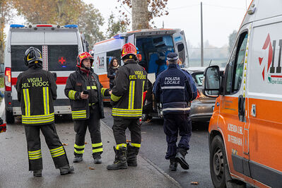 INCIDENTE SCONTRO AMBULANZA POROTTO