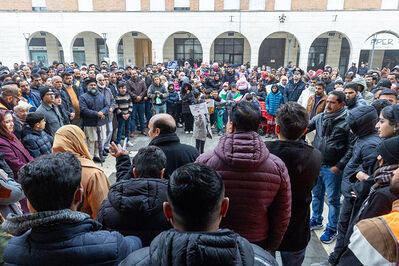 MANIFESTAZIONE PAKISTANI PORTOMAGGIORE