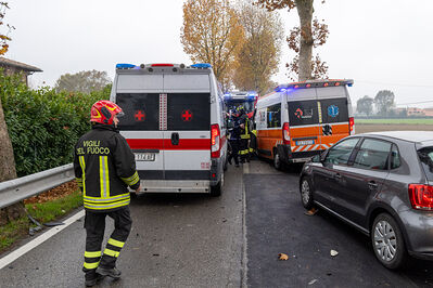 INCIDENTE SCONTRO AMBULANZA POROTTO