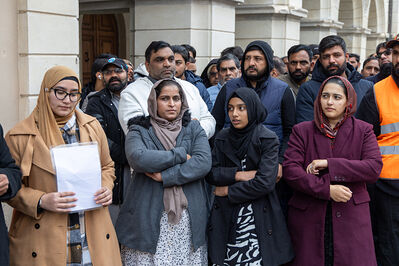 MANIFESTAZIONE PAKISTANI PORTOMAGGIORE
