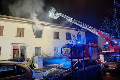 INCENDIO APPARTAMENTO VIA TROTTI MOSTI FERRARA